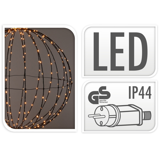 Decor de Craciun, minge cu iluminare 320 LED, Ø 50 cm