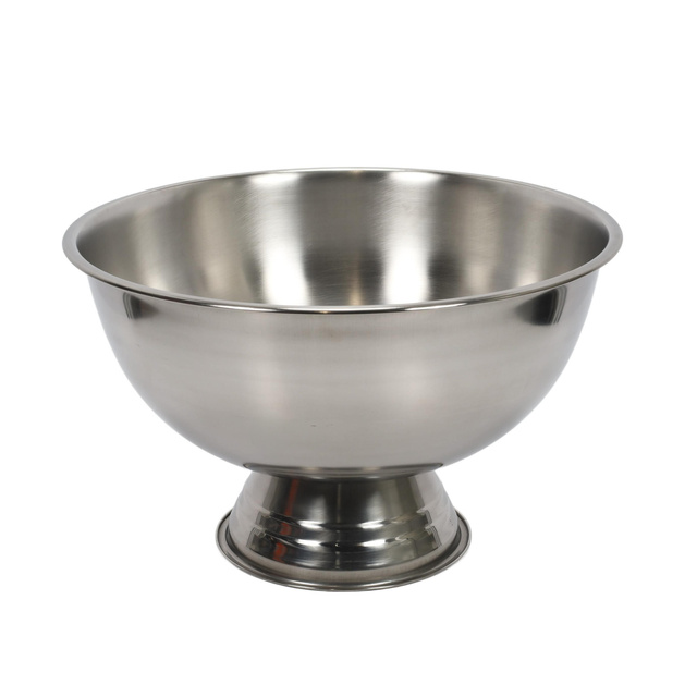 Bol din oțel inoxidabil - pentru fructe, punch - 38 cm, mată