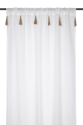 Perdea IBIZA cu ciucuri decorativi, 140 x 260 cm