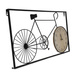 Decorațiune de perete metalică bicicletă retro și ceas, 60 x 32 x 5 cm