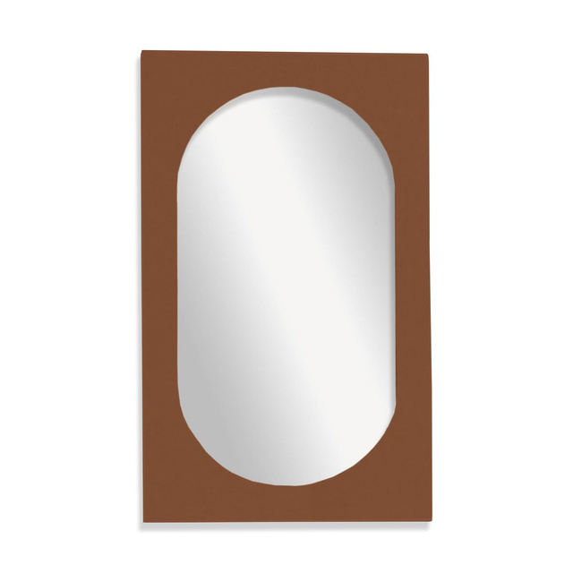 Oglinda ovala cu rama groasa, 43 x 73 cm, MOKA