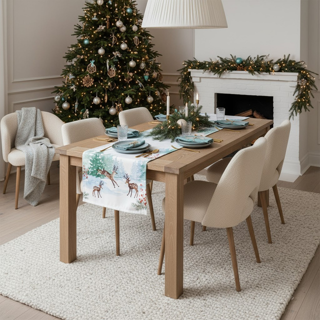 Culoar cu motiv de reni ROXY, 140 cm