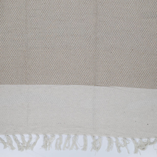 Pătură din bumbac pentru pat, 130 x 160 cm, bej