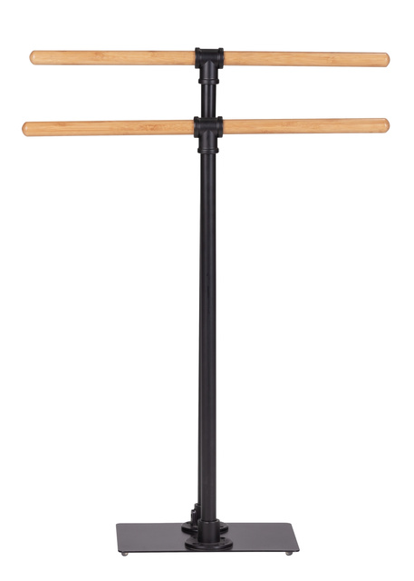 Suport pentru prosoape de baie FORLI, cu finisaj bambus, WENKO