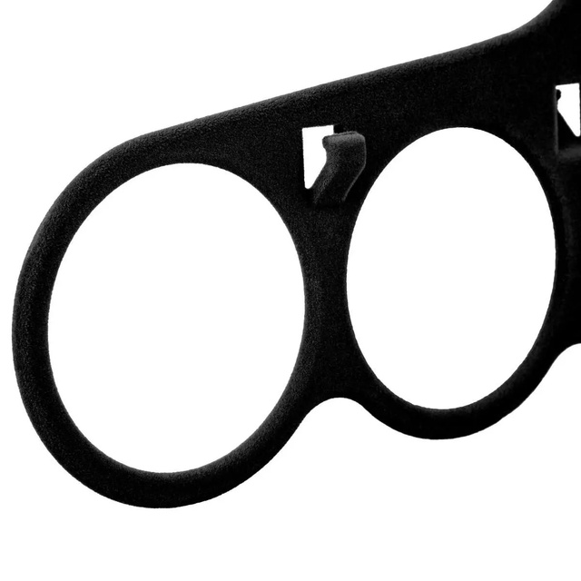 Cuier din catifea pentru esarfe, 5 compartimente