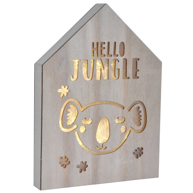 Decoratiune cu iluminare din spate cu LED, 20 x 27,5 cm, koala