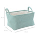 Coș de depozitare cu mânere, din poliester, 40 x 29 x 22 cm