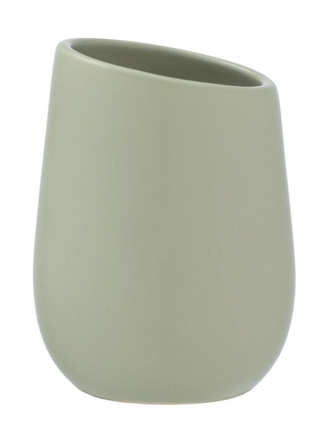 Pahar ceramic pentru periuțe de dinți BADI, gri, Wenko
