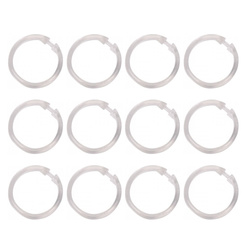 Set 12 inele pentru perdea de dus LARGE, WENKO
