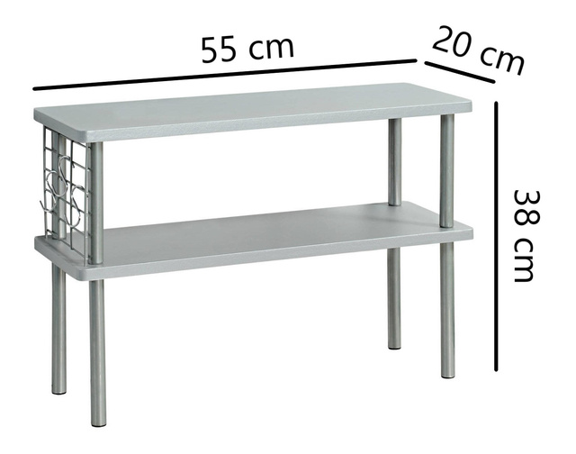 Raft de bucatarie pentru condimente, 2 niveluri, KESPER