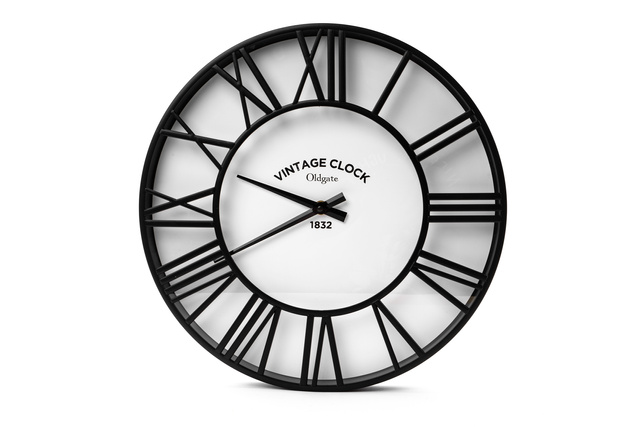 Ceas de perete Atmosphere, Ø 35 cm, negru