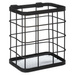 Organizator de bucătărie deasupra chiuvetei cu scurgere, metalic, negru