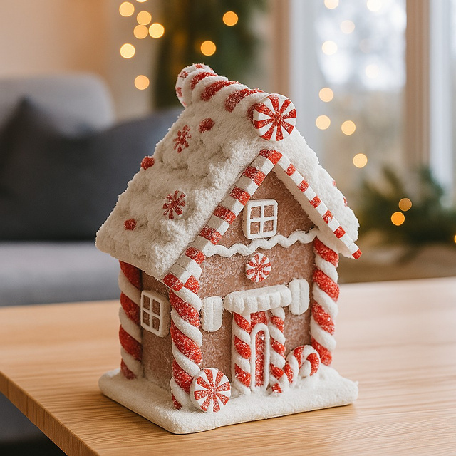 Casa decorativa din turta dulce, 15 cm