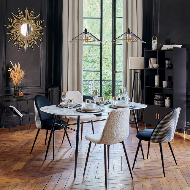 Oglindă decorativă de perete GOLD SUN Ø 100 cm