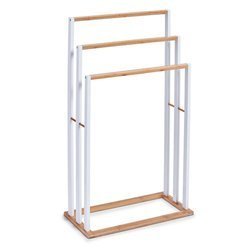 Suport pentru prosoape, pe 3 niveluri, alb, ZELLER