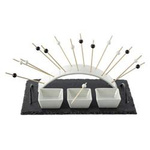 Set de servire gustari, portelan