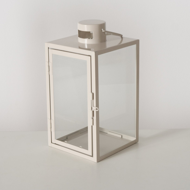 Set 2 felinare  metalice Arania,  bej