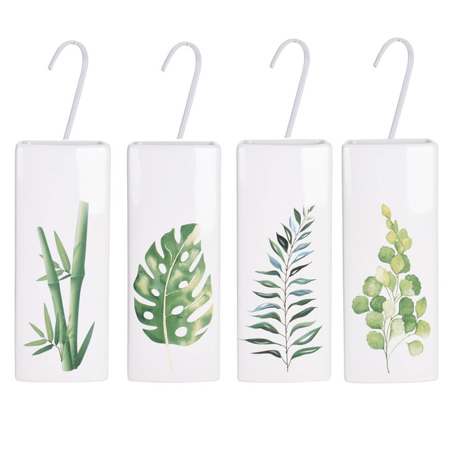 Umidificator pentru calorifer, Ceramica, Alb cu motiv floral, WENKO