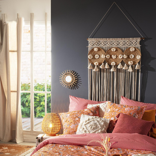 Macrame pe perete, 90 x 200 cm, ornament suspendat