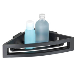 Raft de baie colț BRALIA, Power - Loc, negru, WENKO