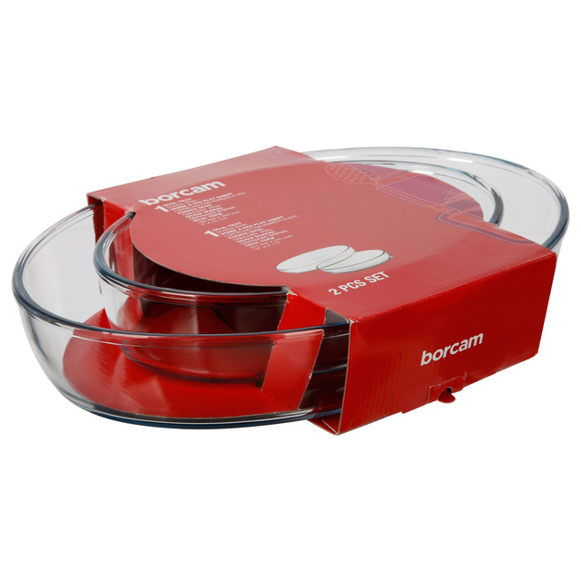 Caserola ovală termorezistentă, 2 buc