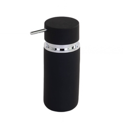 Dispenser săpun lichid RUBBER, 16 cm, Negru, ZELLER