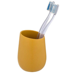 Pahar ceramic pentru periuțe de dinți BADI, gri, Wenko