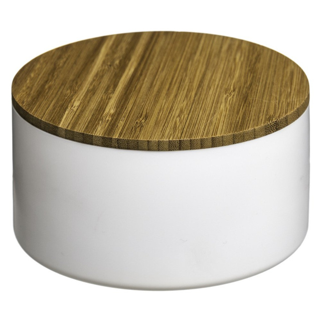 Cutie pentru bijuterii cu oglinda, Alb/Maro, 13.5x7 cm, 5five Simple Smart