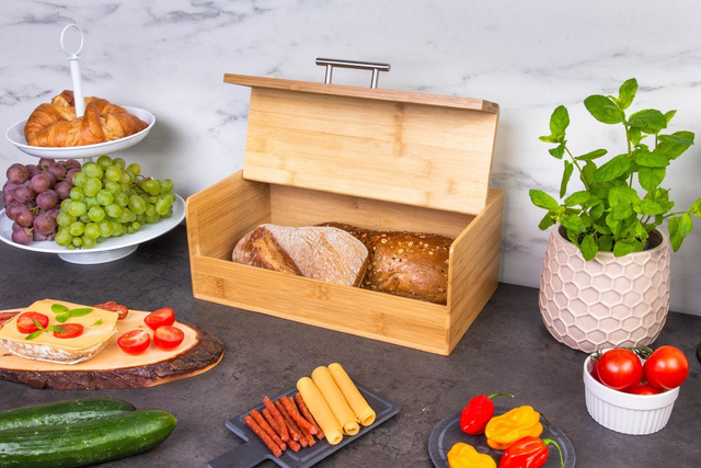 Cutie pentru pâine din bambus, 36x20x14 cm, Kesper