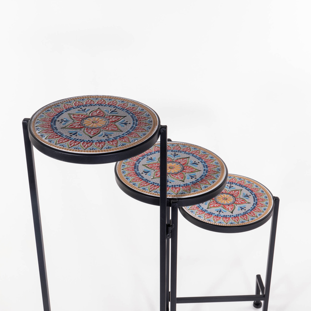 Suport de flori în picioare MOZAIKA, 3 niveluri, 68 cm