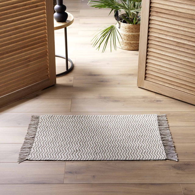 Covor impletit cu franjuri ALESSIA, 50 x 80 cm