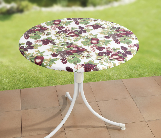 Fata de masa pentru o masuta de gradina, motiv mozaic, Ø 70 - 90 cm