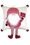 Perna de Crăciun KLAUS, cu barbă și picioarele lui Moș Crăciun, 45 × 45 cm