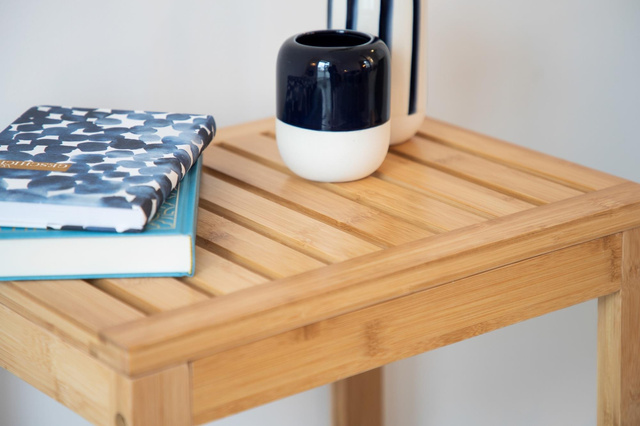 Scaun de baie BAMBOO, bambus, Wenko