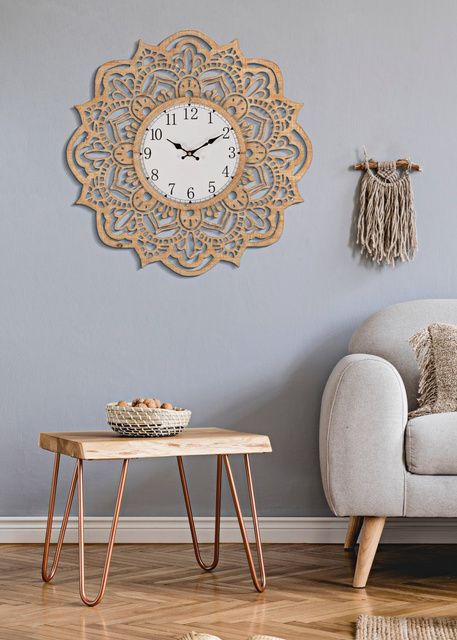 Ceas de perete cu cadran din dantela, Ø 60 cm