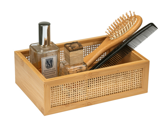 Suport cosmetice ALLEGRE BAMBOO, 22 x 7 x 15 cm, WENKO