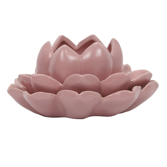 Suport pentru canapea floare de lotus din porțelan, 12,5 x 13 x 6,5 cm
