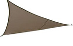 Parasolar triungiular CURACAO, 3 x 3 x 3 m, poliester taupe
