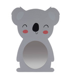 Oglinda suspendata HAPPY pentru camera copiilor, 25 x 35 cm