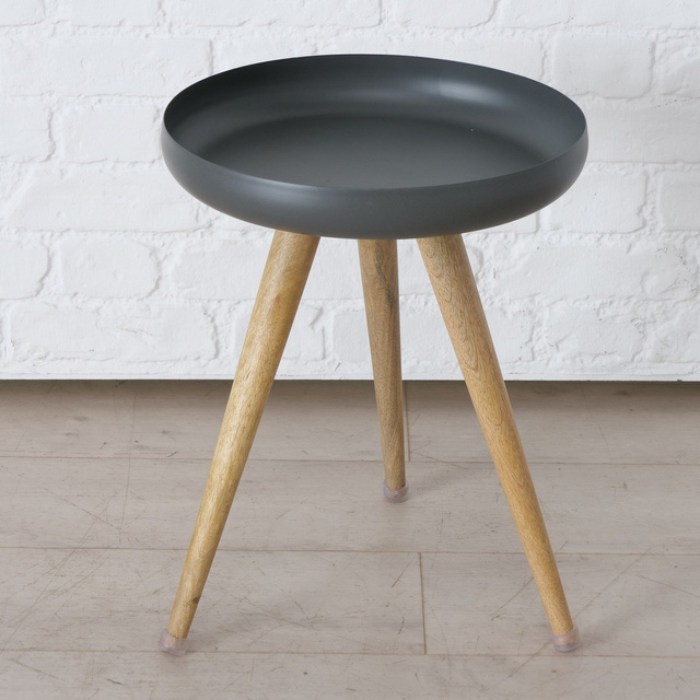 Masa Masdour, set 3 bucati, picioare din lemn