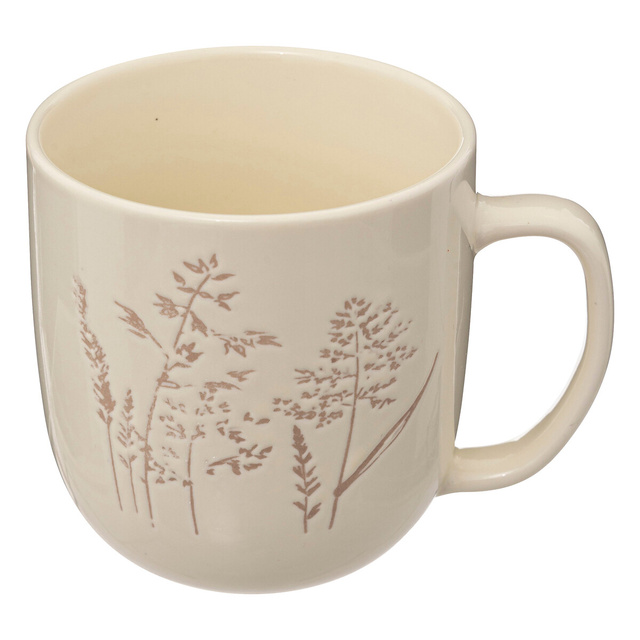 Cana din ceramica ELSA, model flori salbatice, 300 ml