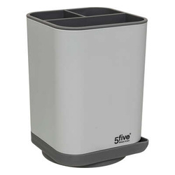 Suport pentru ustensile + scurgător Neo gri