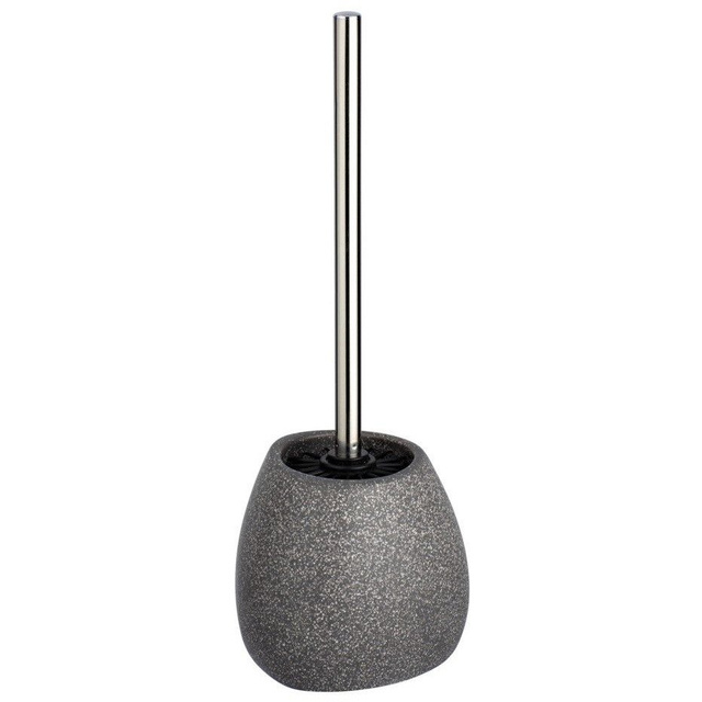 Perie WC cu suport PION, Gri, 38x13,5 cm, WENKO