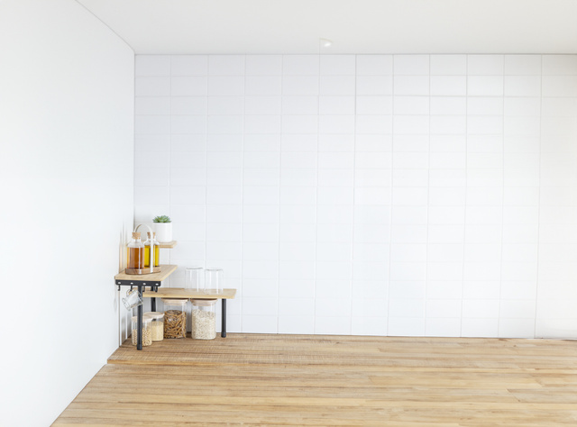 Raft de colț SMART, 3 niveluri, 43 x 43 x 38 cm