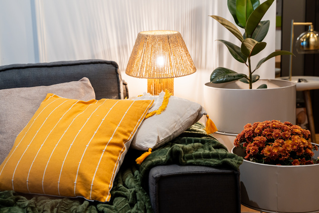 Lampă de birou boho ADRIA, înălțime 38 cm.