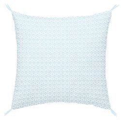 Perna decorativa cu ciucuri BORNEO, 40 x 40 cm, albastra