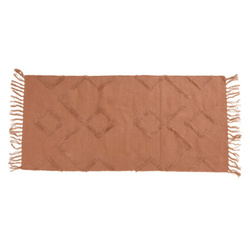 Covor din bumbac cu franjuri, 70 x 140 cm