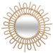 Oglinda decorativa din rachita SOLEIL, Ø 50 cm