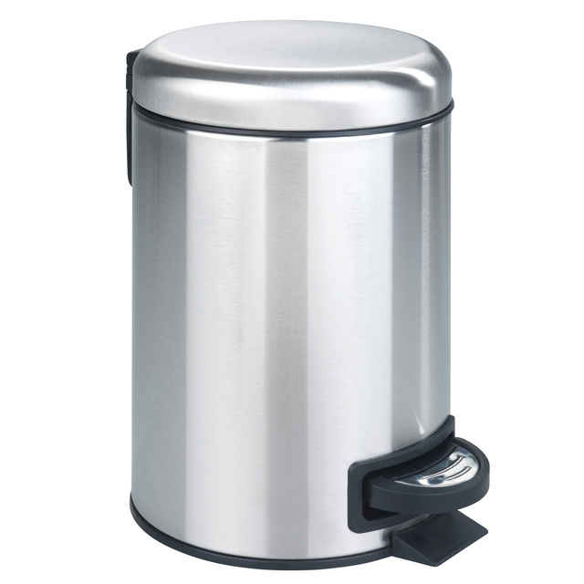 Cos de gunoi LEMAN, argintiu, 3 L, Wenko