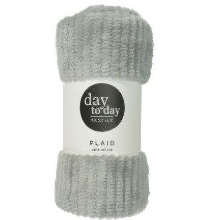 Pătură din flanel 160 x 130 cm, gri